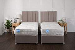 Apollo Luxury Hotel Zip and Link 5000 Pocket Sprung Intelligent Wool Mattress - Zip and Link Mattress - 5' King Size x 6'3" Length - SOMNA Beds