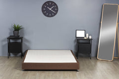 Signature Low Divan Bed Base On Chrome Glides - Low Divan - 2'6 Small Single - SOMNA Beds