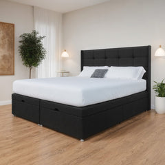Atlanta Winged End Lift Ottoman Divan Bed - Ottoman - SOMNA Beds