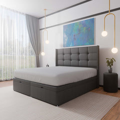 Atlanta Winged End Lift Ottoman Divan Bed - Ottoman - SOMNA Beds