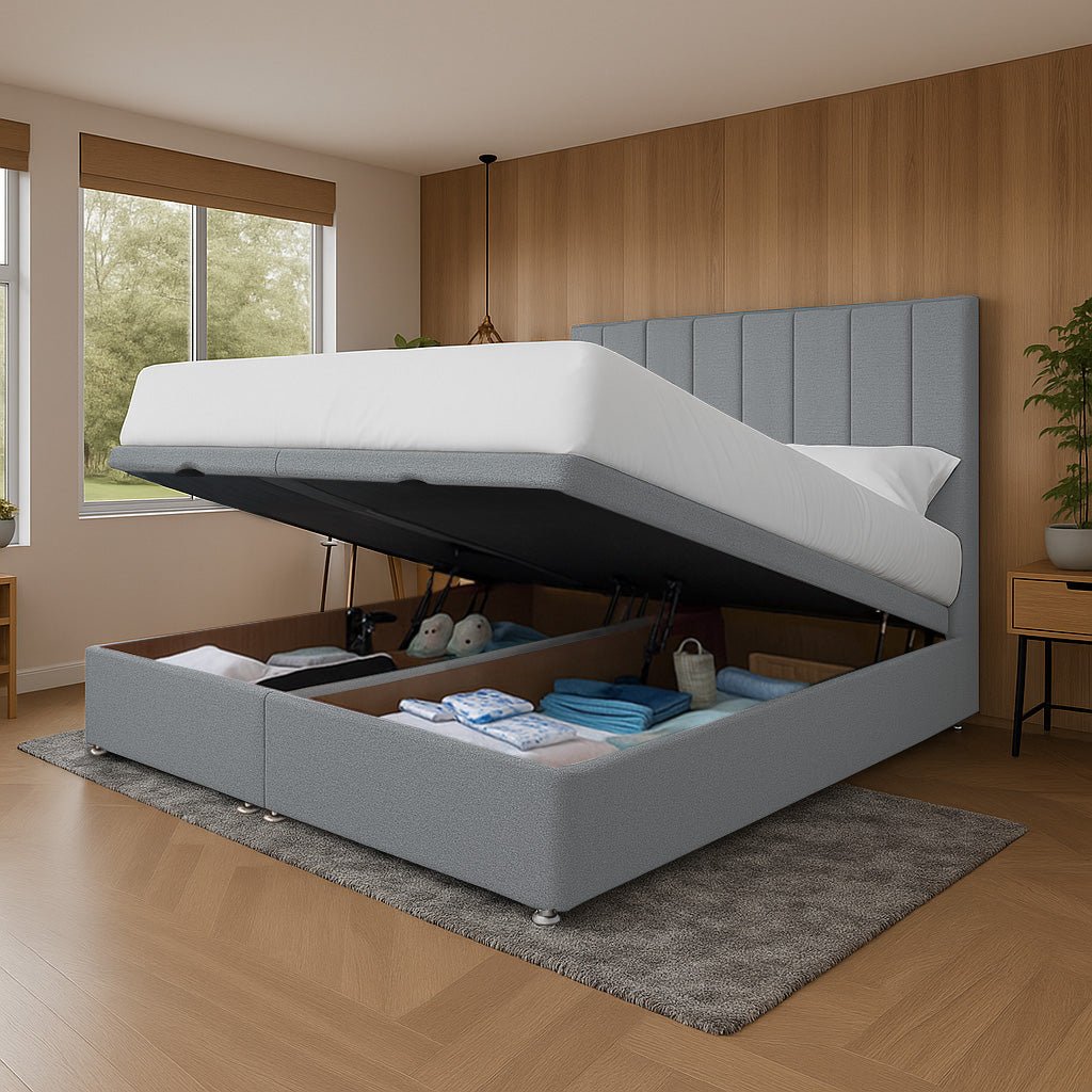 Madrid End Lift Ottoman Divan Bed - Ottoman - SOMNA Beds