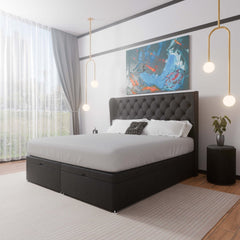 Manhattan Winged End Lift Ottoman Divan Bed - Ottoman - SOMNA Beds