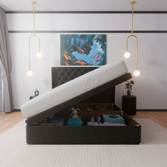 Manhattan Winged Side Lift Ottoman Divan Bed - Ottoman - SOMNA Beds