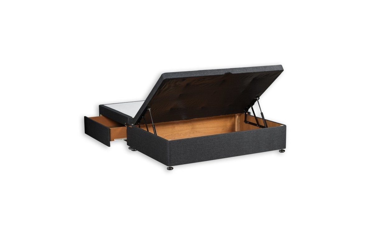 Ottoman Storage Half End Lift Divan Bed Base - Divan Base - SOMNA Beds