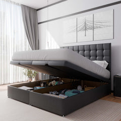 Prague End Lift Ottoman Divan Bed - Ottoman - SOMNA Beds