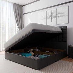 Prague Side Lift Ottoman Divan Bed - Ottoman - SOMNA Beds