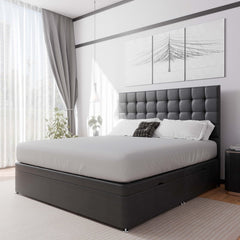 Prague Side Lift Ottoman Divan Bed - Ottoman - SOMNA Beds