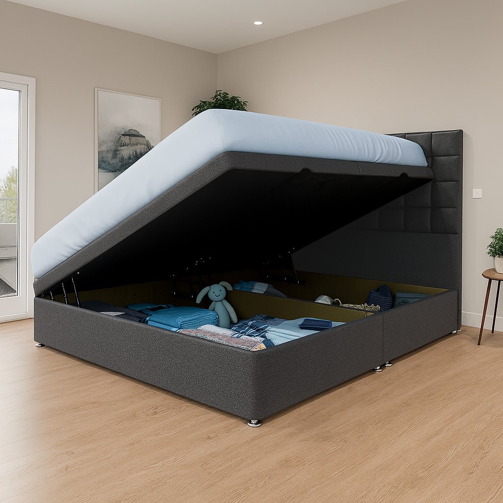 Prague Side Lift Ottoman Divan Bed - Ottoman - SOMNA Beds