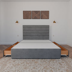 Rome Floor Standing Headboard With Divan Bed Base - Divan Base & Headboard - SOMNA Beds