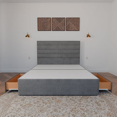 Rome Floor Standing Headboard With Divan Bed Base - Divan Base & Headboard - SOMNA Beds