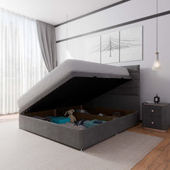 Rome Side Lift Ottoman Divan Bed - Ottoman - SOMNA Beds