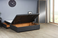 Signature Half End Lift Ottoman Storage Divan Bed Base - Divan Base - SOMNA Beds