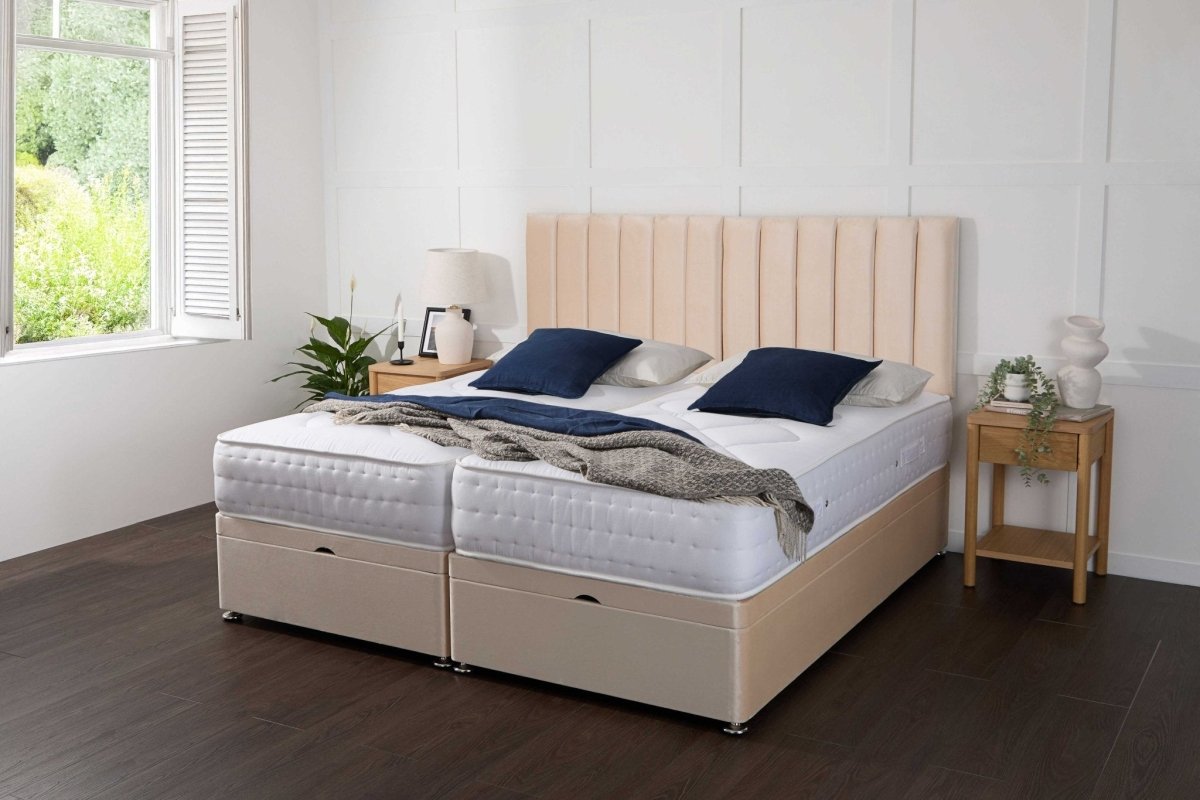 Somna Essential Guest Hotel Zip and Link 1000 Pocket Sprung Ottoman Divan Bed Set - Zip and Link Beds - SOMNA Beds