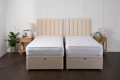 Somna Essential Guest Hotel Zip and Link 1000 Pocket Sprung Ottoman Divan Bed Set - Zip and Link Beds - SOMNA Beds