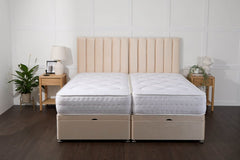 Somna Essential Guest Hotel Zip and Link 1500 Pocket Sprung Ottoman Divan Bed Set - Zip and Link Beds - SOMNA Beds