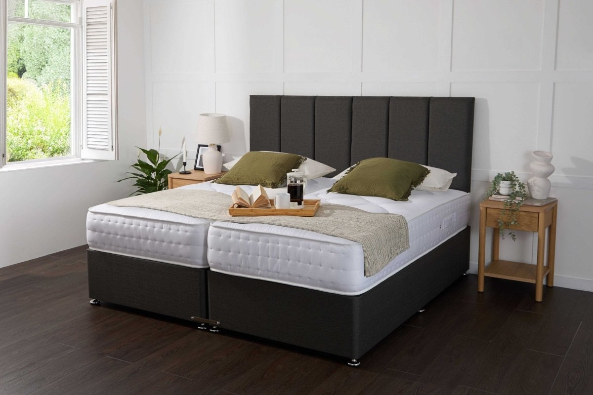 Somna Essentials Guest Hotel Zip and Link 2000 Pocket Sprung Divan Bed Set - Zip and Link Beds - SOMNA Beds