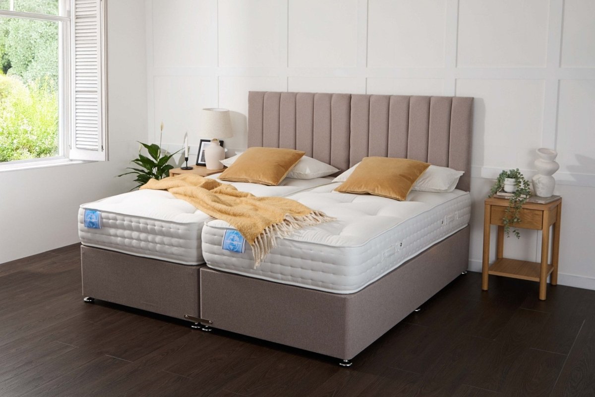 Somna Luxury Hotel Zip and Link 2000 Pocket Sprung Intelligent Fibre Divan Bed Set - Zip and Link Beds - SOMNA Beds