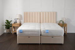 Somna Luxury Hotel Zip and Link 2000 Pocket Sprung Intelligent Fibre Ottoman Divan Bed Set - Zip and Link Beds - SOMNA Beds