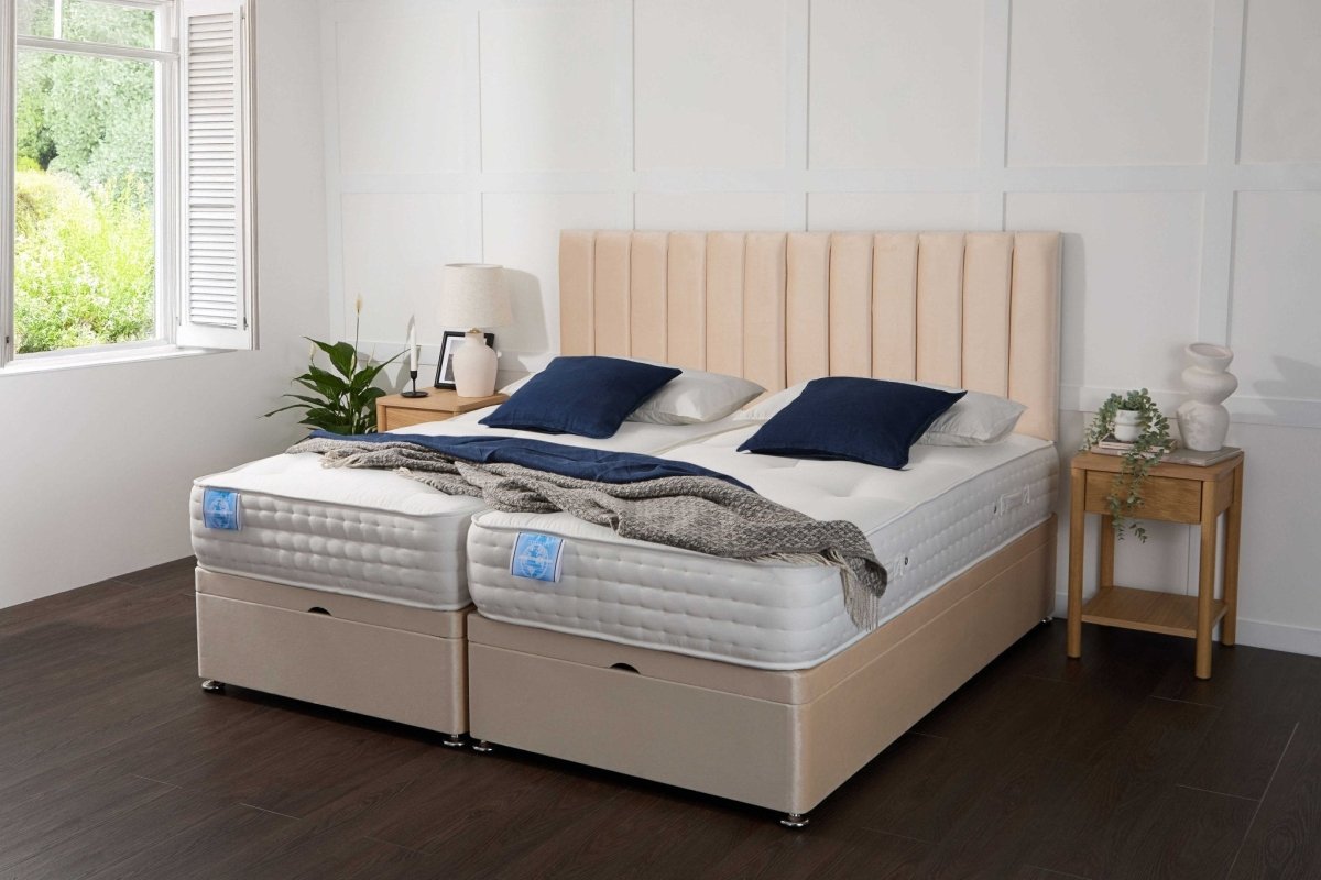 Somna Luxury Hotel Zip and Link 3000 Pocket Sprung Intelligent Memory Ottoman Divan Bed Set - Zip and Link Beds - SOMNA Beds