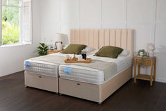 Somna Luxury Hotel Zip and Link 5000 Pocket Sprung Intelligent Wool Ottoman Divan Bed Set - Zip and Link Beds - SOMNA Beds