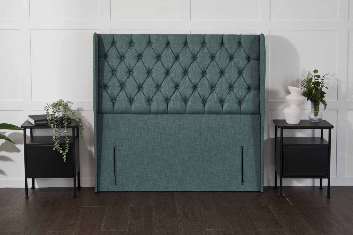 Somna Manhattan Winged Floor Standing Upholstered Headboard - headboard - SOMNA Beds