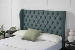 Somna Manhattan Winged Floor Standing Upholstered Headboard - headboard - SOMNA Beds