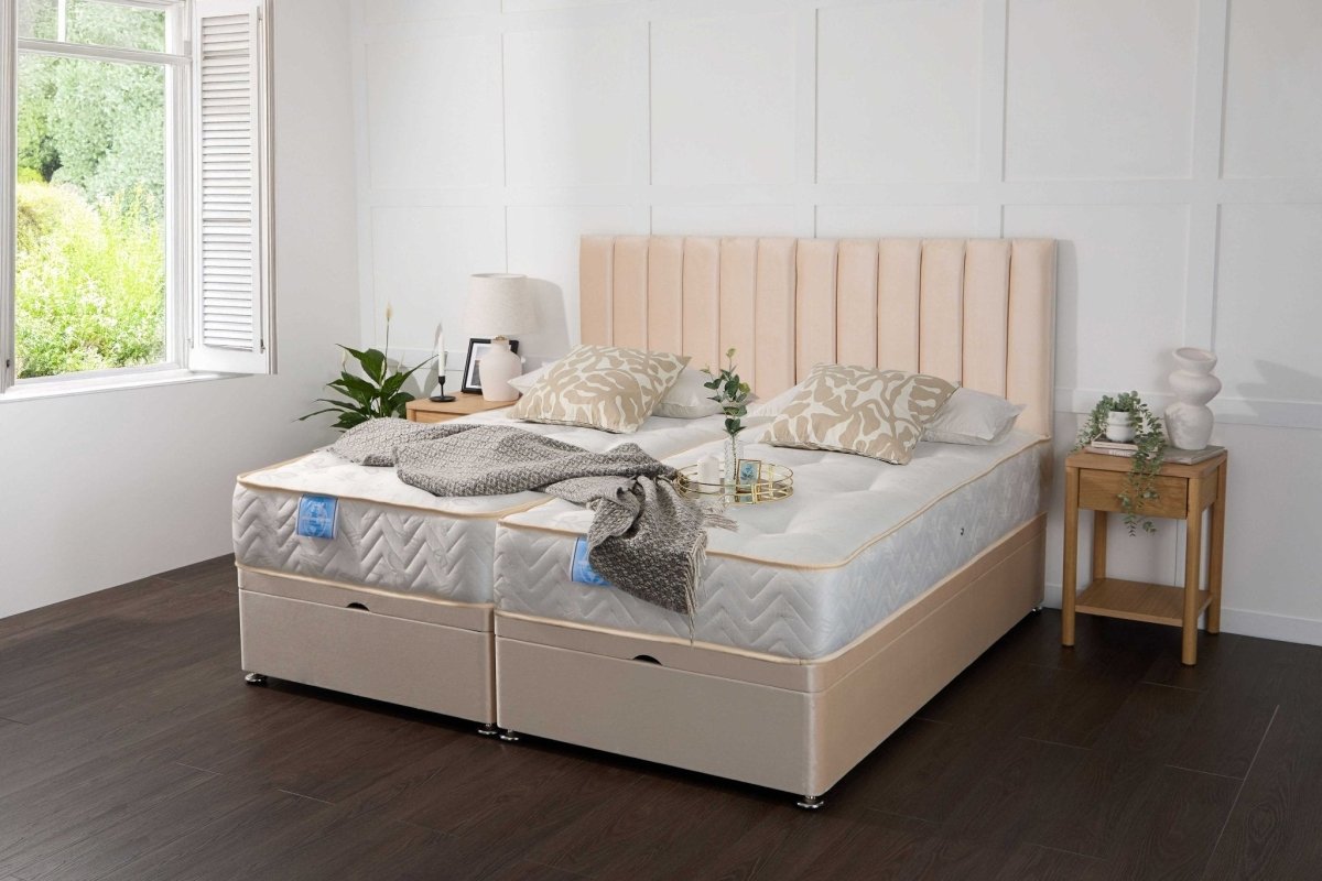 Somna Supreme Guest Hotel Zip and Link 1000 Pocket Sprung Ottoman Divan Bed Set - Zip and Link Beds - SOMNA Beds