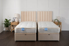 Somna Supreme Guest Hotel Zip and Link 2000 Pocket Sprung Ottoman Divan Bed Set - Zip and Link Beds - SOMNA Beds