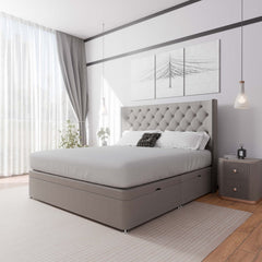 Washington Winged Side Lift Ottoman Divan Bed - Ottoman - SOMNA Beds